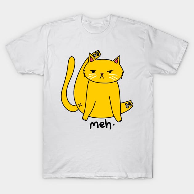 meh cat T-Shirt by cmxcrunch